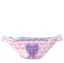 Load image into Gallery viewer, Pearled Heart Fanny Pack
