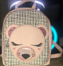 Load image into Gallery viewer, Pink Classy Bear Mini BackPack