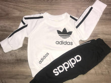 Load image into Gallery viewer, White &amp; Black Adidas Set

