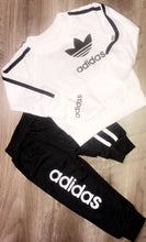 Load image into Gallery viewer, White &amp; Black Adidas Set
