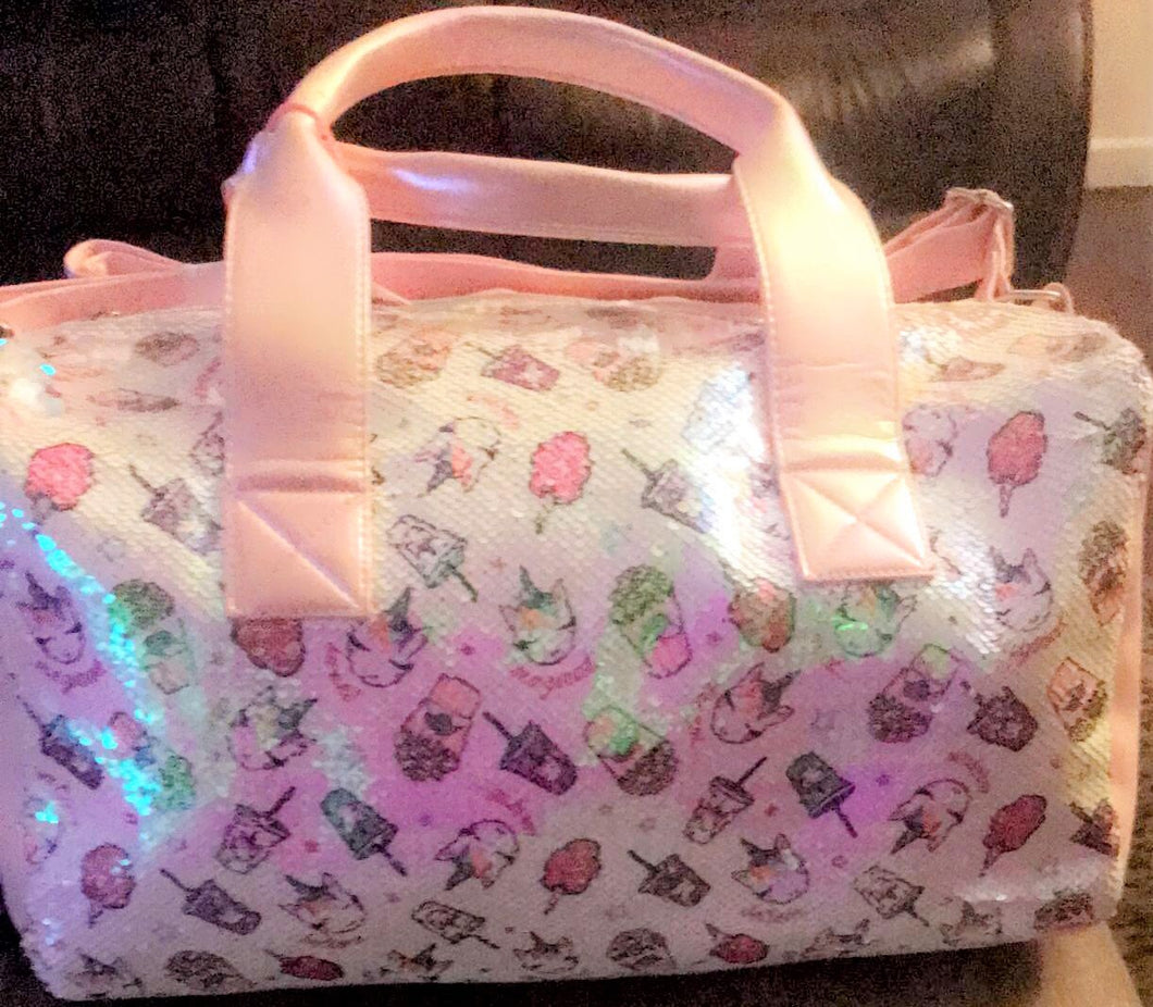 Unicorn Skate Party Duffle Bag by Lathe and Quill